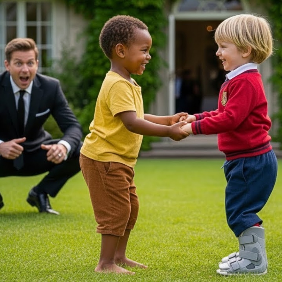 💥MÉDICOS DESISTIRAM… MAS O FILHO DA FAXINEIRA MUDOU O DESTINO DO FILHO DO MILIONÁRIO!