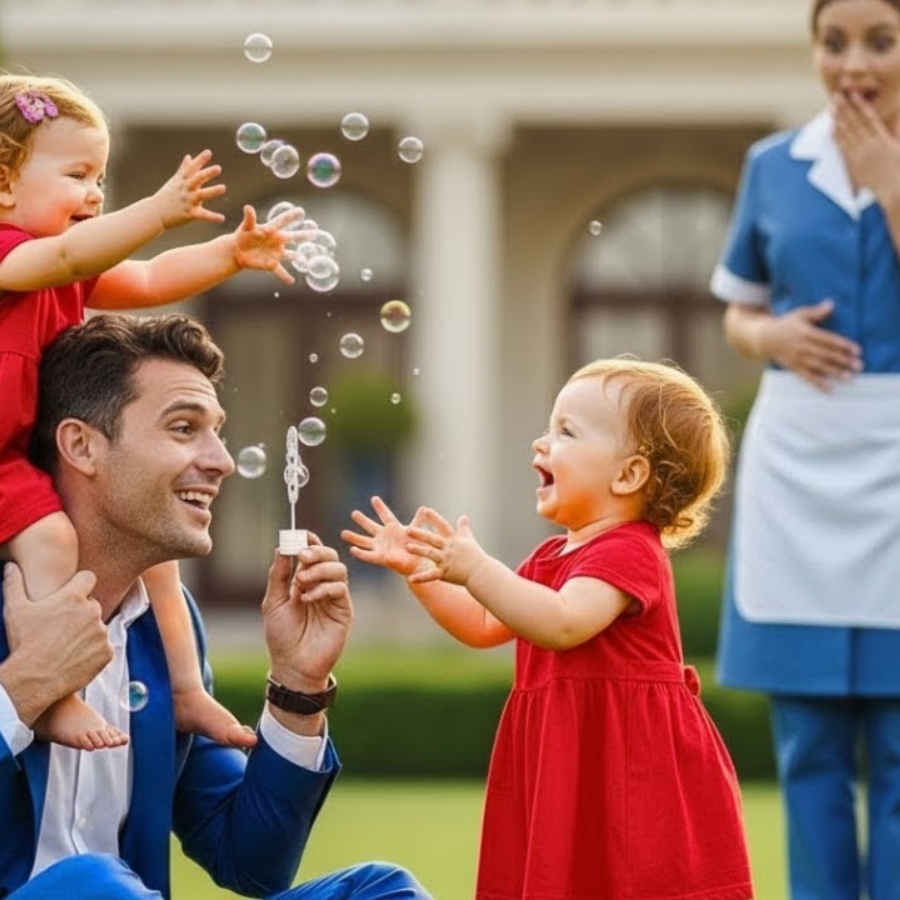💥AS GÊMEAS DA FAXINEIRA ERAM UM PESADELO… ATÉ O MILIONÁRIO TOMAR UMA ATITUDE CHOCANTE