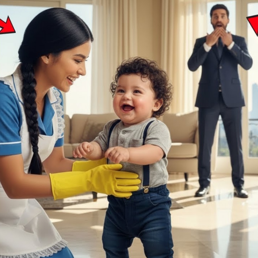 💥O bebê do milionário chorava dia e noite… até que a humilde faxineira se tornou sua mãe