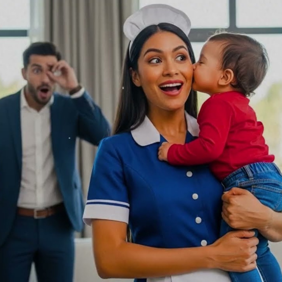 💥TODAS AS BABÁS FUGIRAM DO BEBÊ DO MILIONÁRIO — MAS ELE BEIJOU A FAXINEIRA