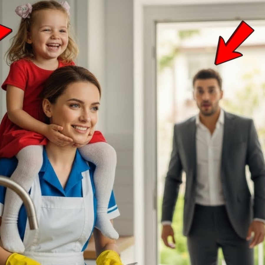 💥O milionário voltou para casa mais cedo… e o que viu fez seu coração sorrir pela primeira vez.