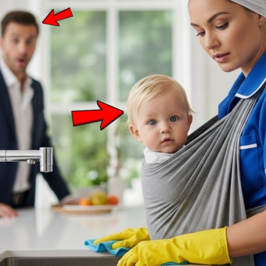 💥A faxineira segurava a filha do milionário… e a verdade descoberta destruiu tudo para ele.