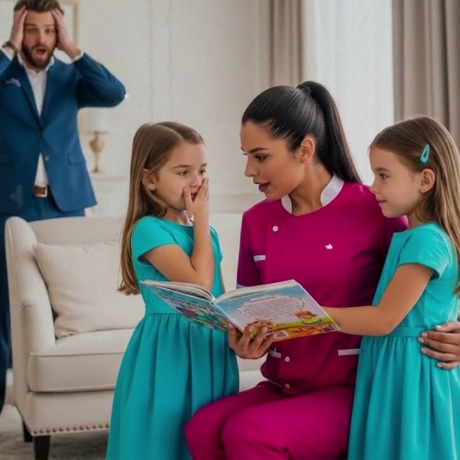 💥AS GÊMEAS DO MILIONÁRIO NUNCA FALARAM… ATÉ QUE A BABÁ FEZ ALGO INACREDITÁVEL!