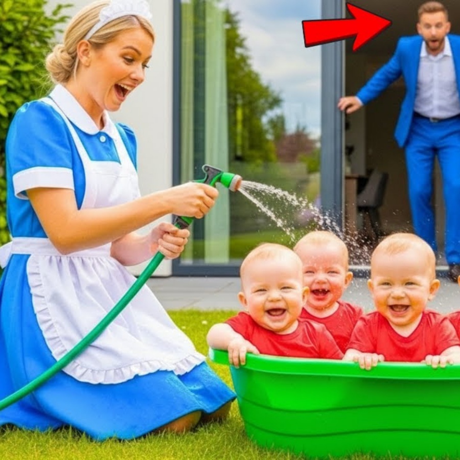 ๐ฅโNENHUMA BABร AGUENTAVA OS 5 GรMEOS DO MILIONรRIO โ ATร QUE A NOVA EMPREGADA CHOCOU A TODOS!โ