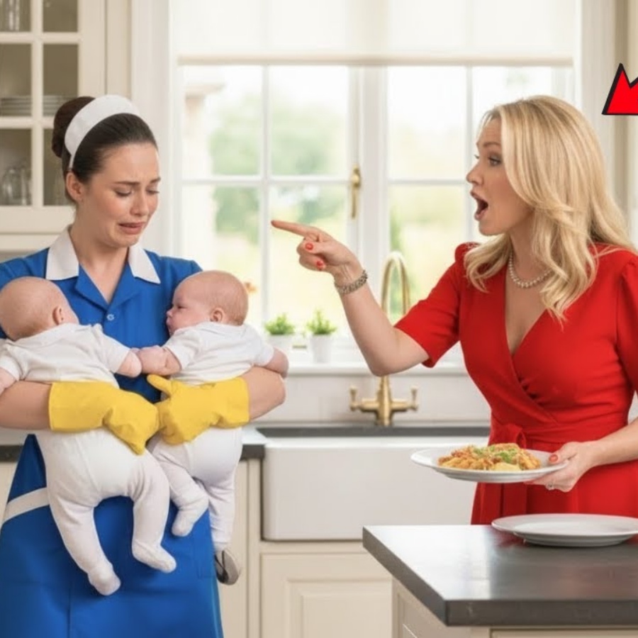 💥Milionário se esconde e vê a namorada negar comida aos gêmeos — até a empregada agir