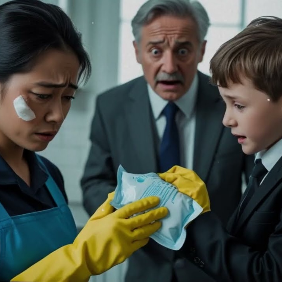 💥 AO DESCOBRIR O OLHO ROXO DA FAXINEIRA, O FILHO DO BILIONÁRIO EXPÕE UM SEGREDO CHOCANTE!