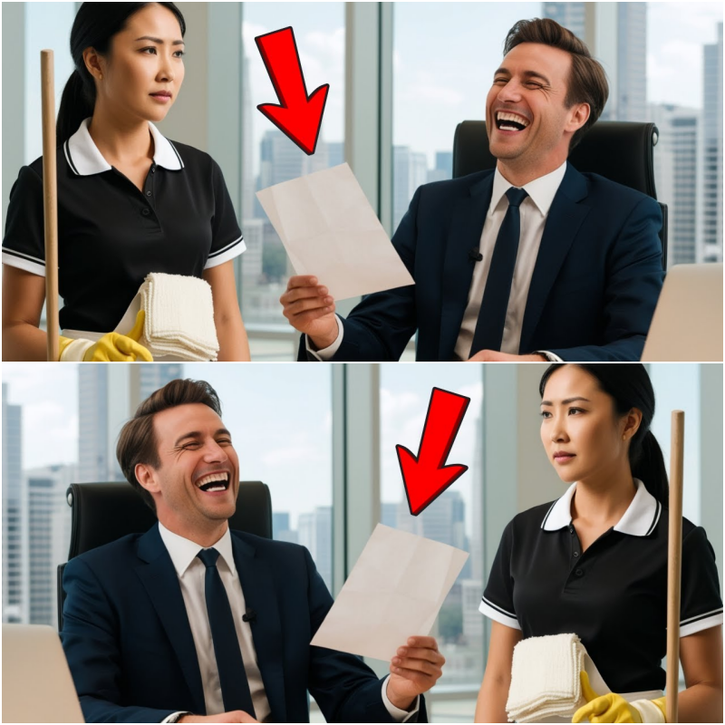 “O CHEFE MILIONÁRIO ZOMBOU: ‘TE DOU MEU SALÁRIO SE TRADUZIR!’ – MAS A FAXINEIRA CHOCOU A TODOS”