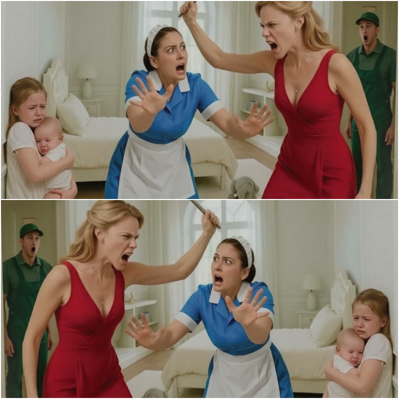 💥Milionário vira jardineiro disfarçado e vê a empregada salvar sua filha da madrasta cruel