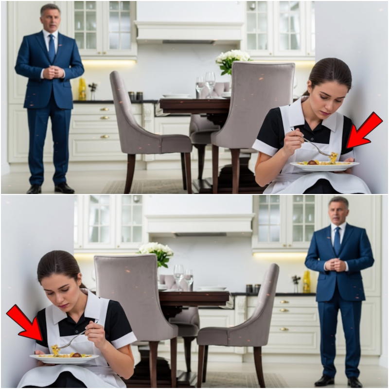 💥Um Milionário Flagrou Sua Empregada Comendo Restos — O Que Aconteceu Depois Mudou Tudo