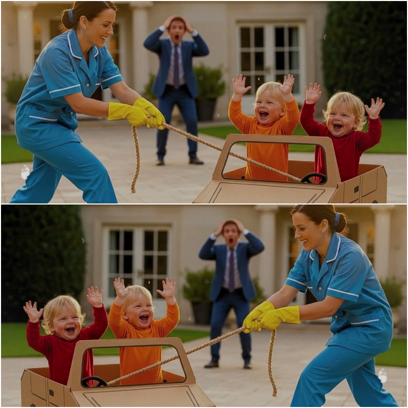 💥O Milionário Chorou ao Ver Seus Gêmeos Brincando Felizes Dentro de uma Caixa de Brinquedos