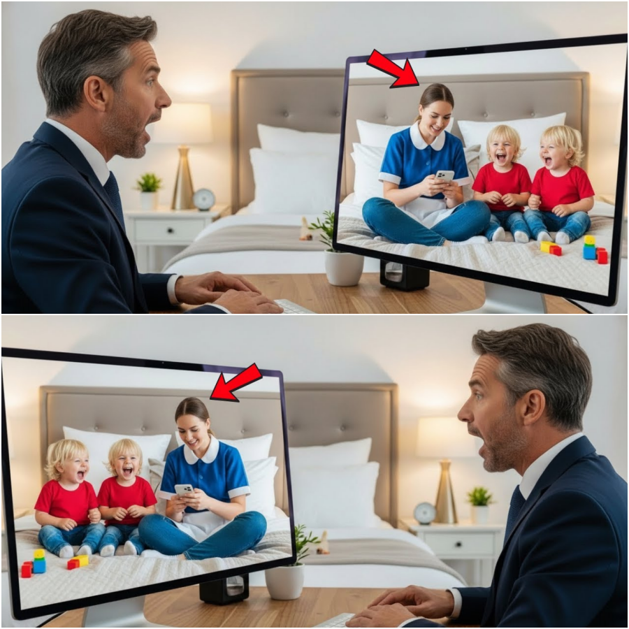 Milionário suspeitou da empregada…até as câmeras revelarem a verdade impossível sobre seu filhosurdo