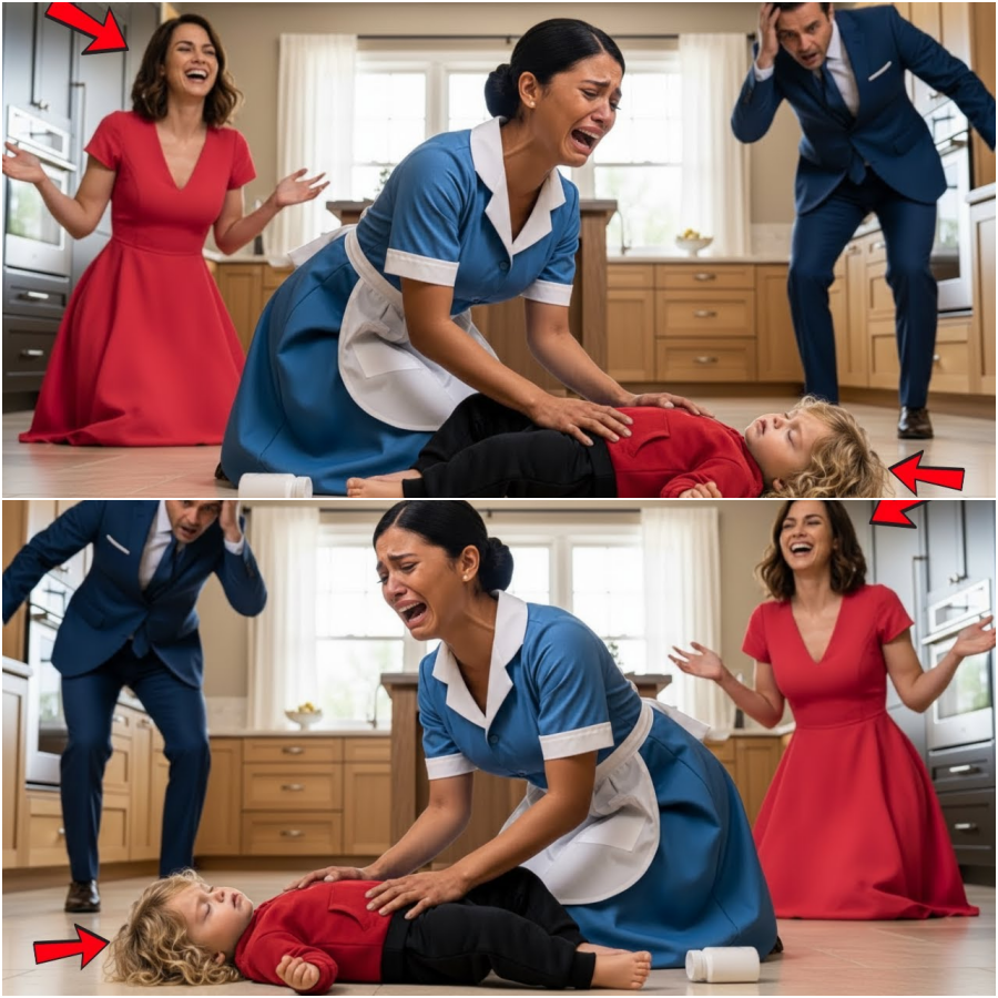 💥Empregada grita: “Acorda, por favor!” — Madrasta deu remédios ao bebê imóvel