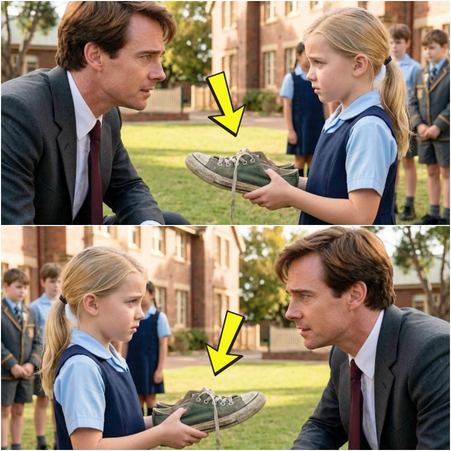 Menina Pobre Pede Sapatos Escolares Ao Bilionário — Sua Promessa Choca Todos