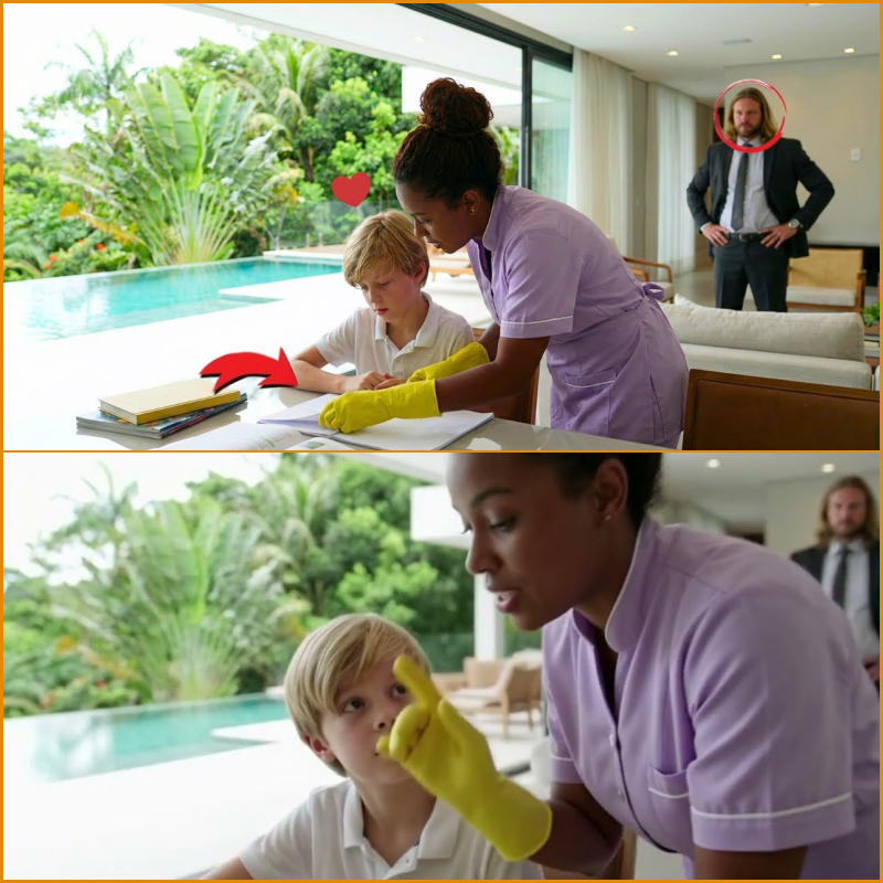 O Filho do Milionário só tirava Nota Baixa — até que a Faxineira Pobre o contou um Segredo