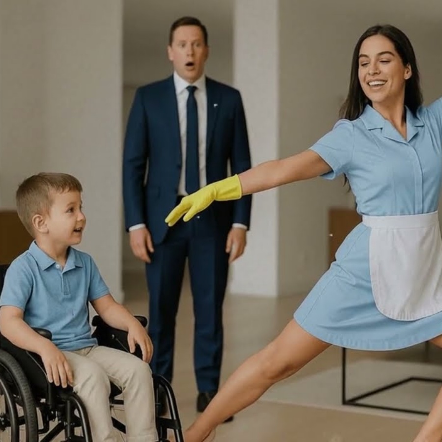 💥“Milionário flagrou a faxineira com seu filho cadeirante… e o que ele fez chocou todos!”