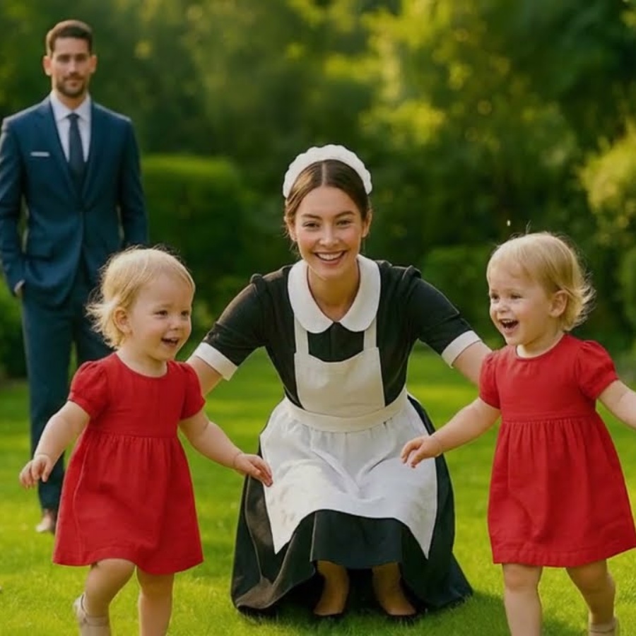 💥As gêmeas do empresário viúvo nasceram paralisadas… até que a empregada fez o impossível!