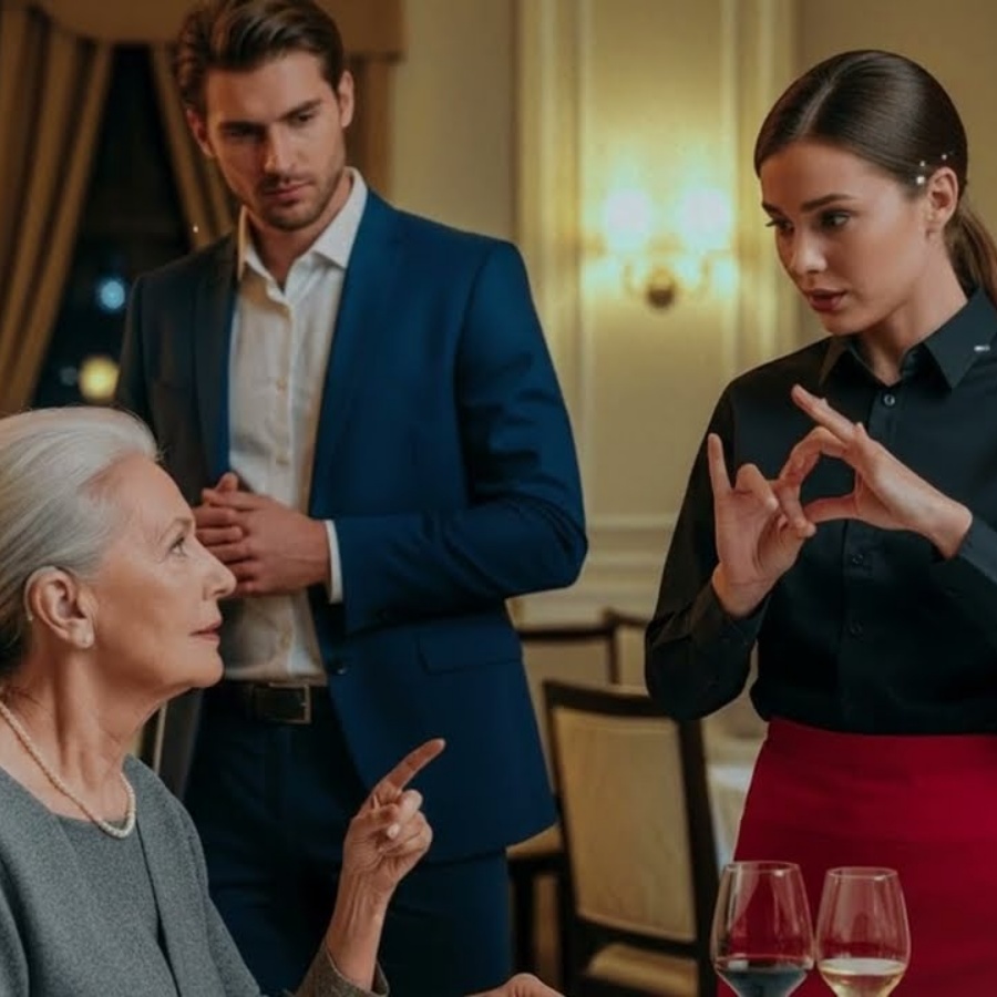 💥Garçonete tímida saúda mãe surda de bilionário — sua linguagem de sinais deixou todos em choque