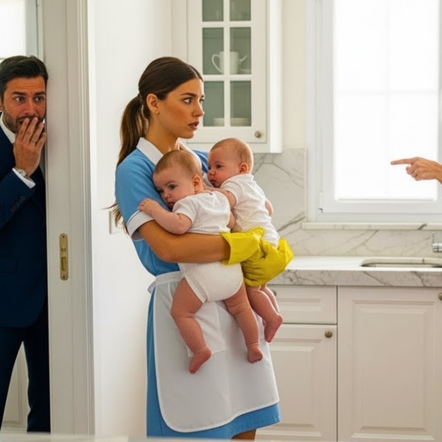 ๐ฅMilionรกrio se escondeu para ver como a namorada tratava seus gรชmeos โ atรฉ a empregada intervir