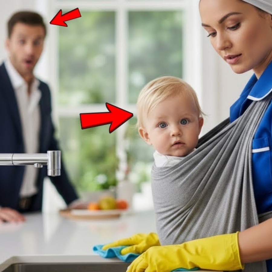 💥A faxineira segurava a filha do milionário… e a verdade descoberta destruiu tudo para ele.