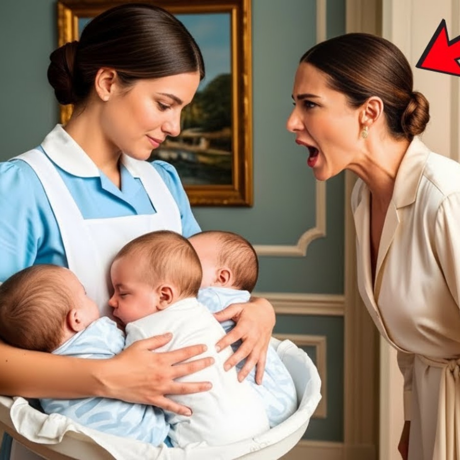 💥Milionário viúvo se escondeu para testar a noiva… até que a MESERA salvou seus trigêmeos!