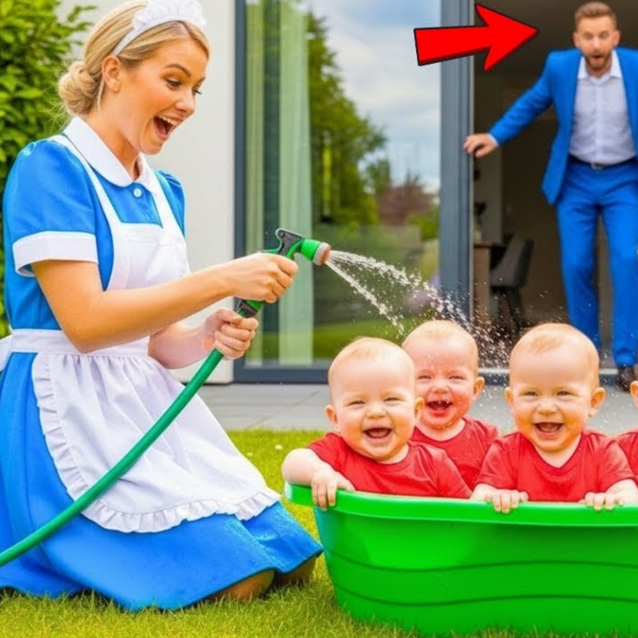 💥“NENHUMA BABÁ AGUENTAVA OS 5 GÊMEOS DO MILIONÁRIO — ATÉ QUE A NOVA EMPREGADA CHOCOU A TODOS!”