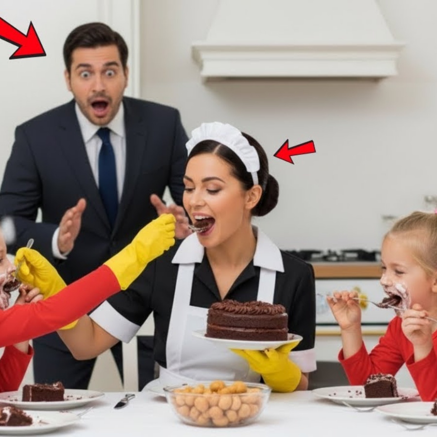 💥Milionário chega sem avisar na hora do lanche… e fica em choque com o que vê