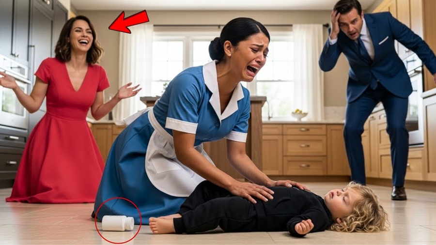 EMPREGADA gritou “Por favor, acorde!” Madrasta deu comprimidos para dormir ao bebê — ele não se mexe