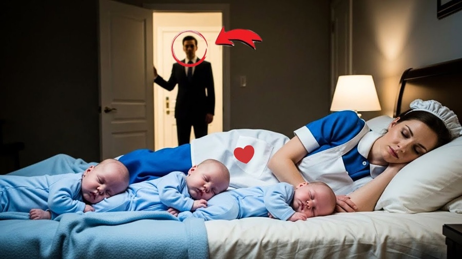 Ninguém queria cuidar dos Trigêmeos do Milionário… o que a nova babá fez o levou as lágrimas