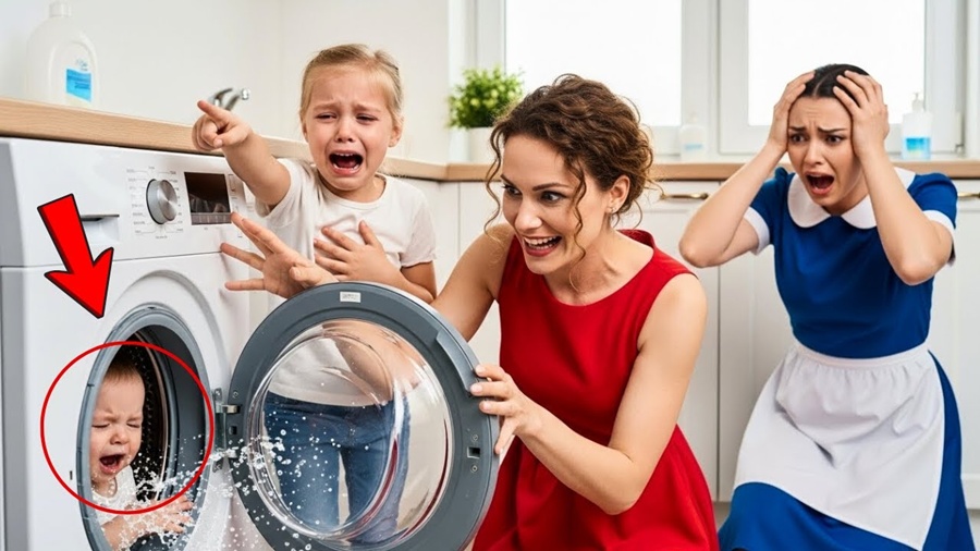 Empregada gritou: “Ele está preso!” — mas o que a MADRASTA fez ao MENINO na máquina chocou todos!!!