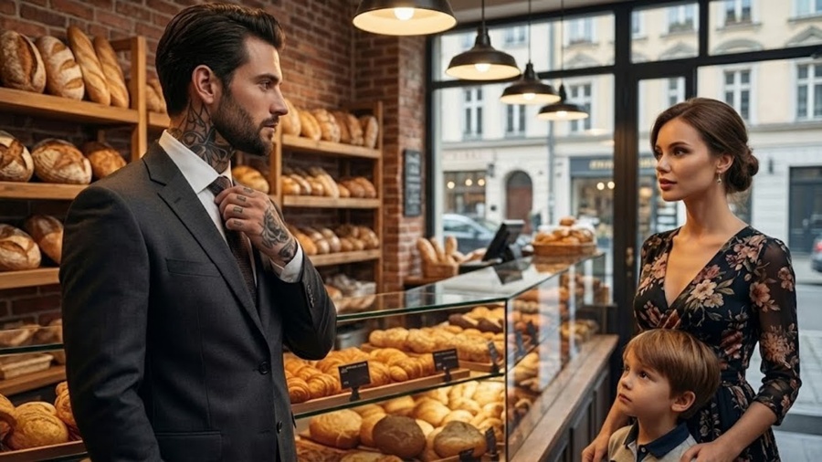 Seis Anos Após O Divórcio Entrou Numa Padaria Com O Filho — Sem Saber Que O Ex-Chefe Estava Lá