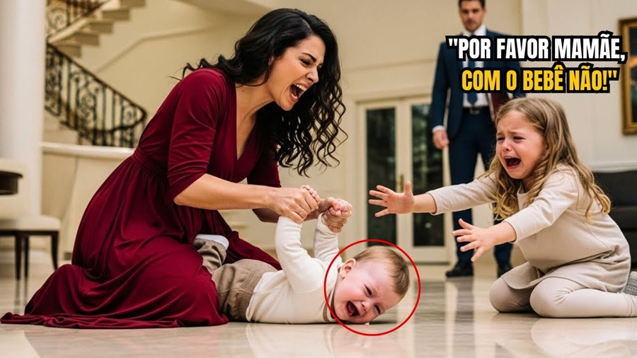 MILIONÁRIO vê MADRASTA ARRASTANDO bebê pelo braço… SÚPLICA da MENINA de 7 anos mudou TUDO