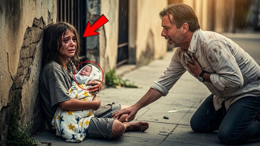 MENINA DE RUA implora pelo FUNERAL do IRMÃO BEBÊ — a resposta do VIÚVO BILIONÁRIO vai te CHOCAR