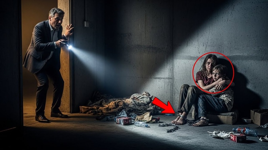 MILIONÁRIO encontra seus 2 FILHOS acorrentados na GARAGEM… o que a AMANTE fez é MONSTRUOSO