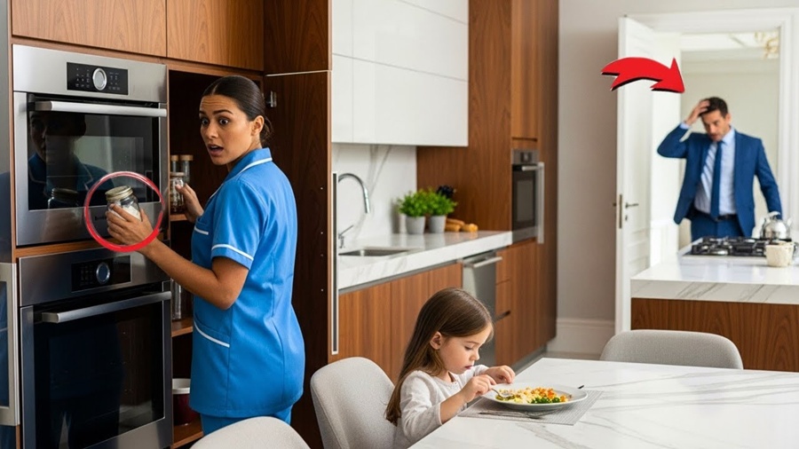 A Filha do Milionário não comia nada — até que a Babá Pobre limpou o armário e descobriu tudo