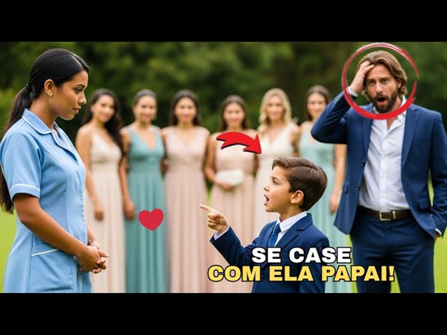 Milionário mandou o Filho escolher sua próxima Esposa — mas quando ele escolheu a Babá Pobre…