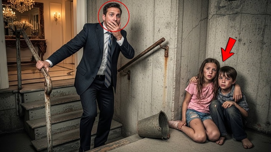 MILIONÁRIO encontra seus 2 FILHOS trancados em um PORÃO… o que a MADRASTA fez é MONSTRUOSO