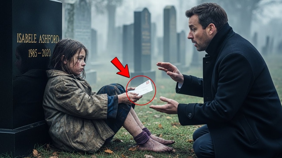 GAROTA DE RUA lê no TÚMULO: “Sua ESPOSA me escreveu ESTA CARTA ONTEM” — BILIONÁRIO DESMAIOU