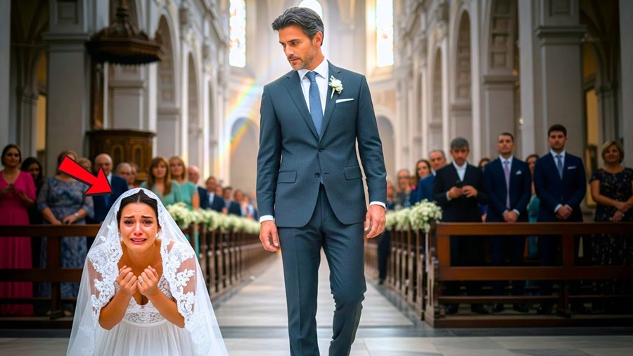 O noivo fugiu e ela chorava no banheiro — até o chefe milionário dizer: “Finja que eu sou o noivo”