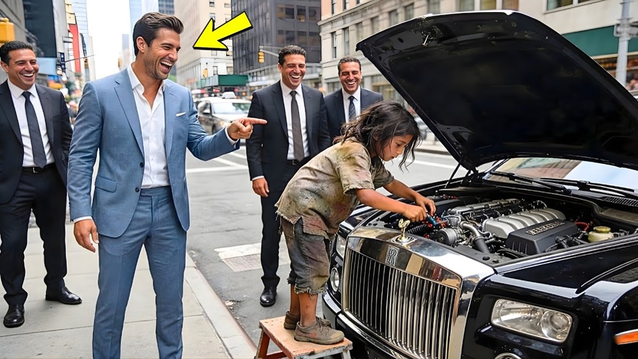 “EU POSSO CONSERTAR ISSO” — O MILIONÁRIO RIU… MAS O MENINO FEZ O IMPENSÁVEL