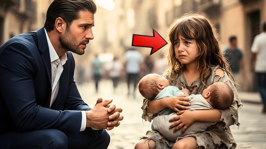 “Você Ficaria Com Uma De Nós?” — A Pergunta De Uma Menina A Um Milionário… E O Que Ele Faz Choca…