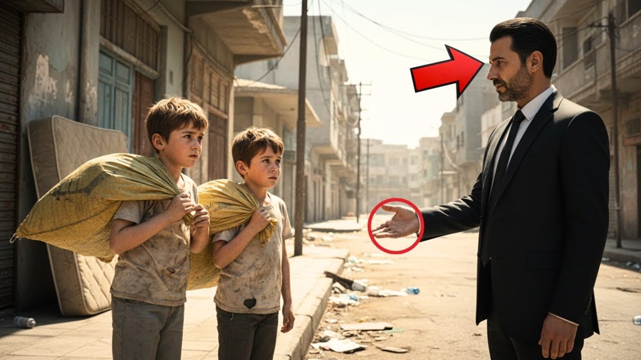 Um Milionário Viu Dois Irmãos Gêmeos Vasculhando Lixo Na Rua… E Descobriu Algo Que O Deixou Imóvel..