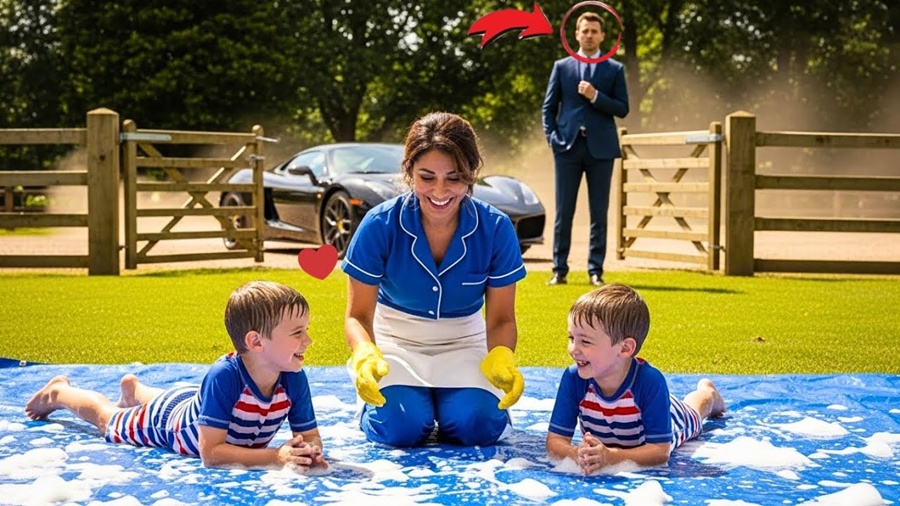 O Milionário chega Furioso à sua mansão e Congela ao ver o que a Babá fez com seus Filhos