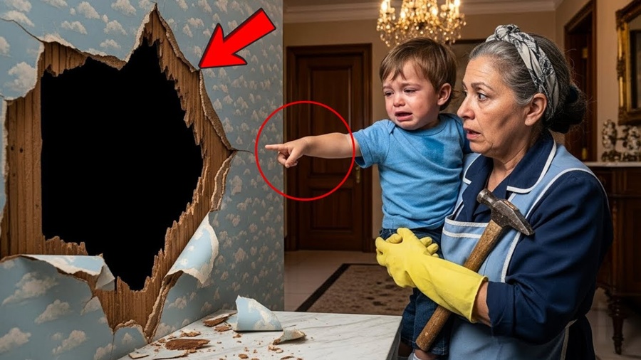 EMPREGADA Encontra BEBÊ Apontando Para Parede Dizendo “MAMÃE” — O Que DESCOBRIU a Fez CHAMAR POLÍCIA