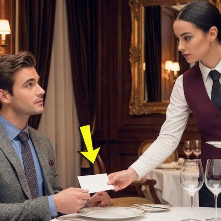 “Você Está Numa Armadilha — Não Se Mexa”, A Garçonete Passou Um Bilhete Ao Bilionário