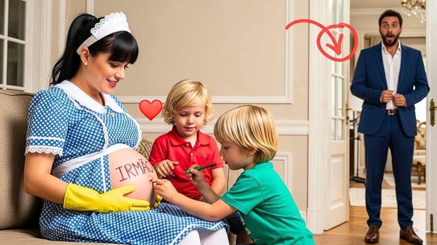 A Babá que nenhum lar queria se tornou a salvação do Milionário e seus dois filhos.