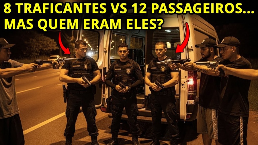 Traficantes Pararam Van no PR às 3h — foram surpreendidos com 12 PMs do GATE que Voltavam de Treino
