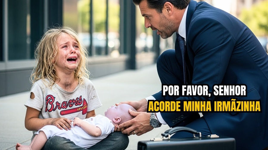 Uma garota de rua implora: “ACORDE MINHA IRMÃZINHA” — a resposta do viúvo milionário vai te chocar