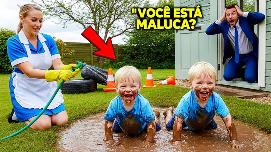 💥Ninguém conseguia controlar os filhos do milionário… até que a nova ama fez o impensável