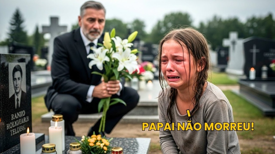 MENINA soluça diante da LÁPIDE: “PAPAI ainda está VIVO”… o que o MILIONÁRIO DESCOBRE choca TUDO