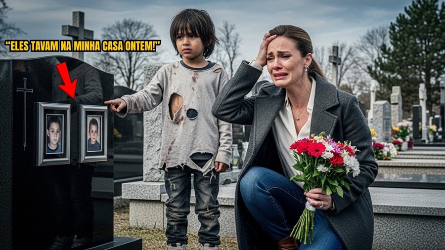 MENINO pobre interrompe MULHER em CEMITÉRIO: “Senhora, seus FILHOS estavam ONTEM na minha CASA”